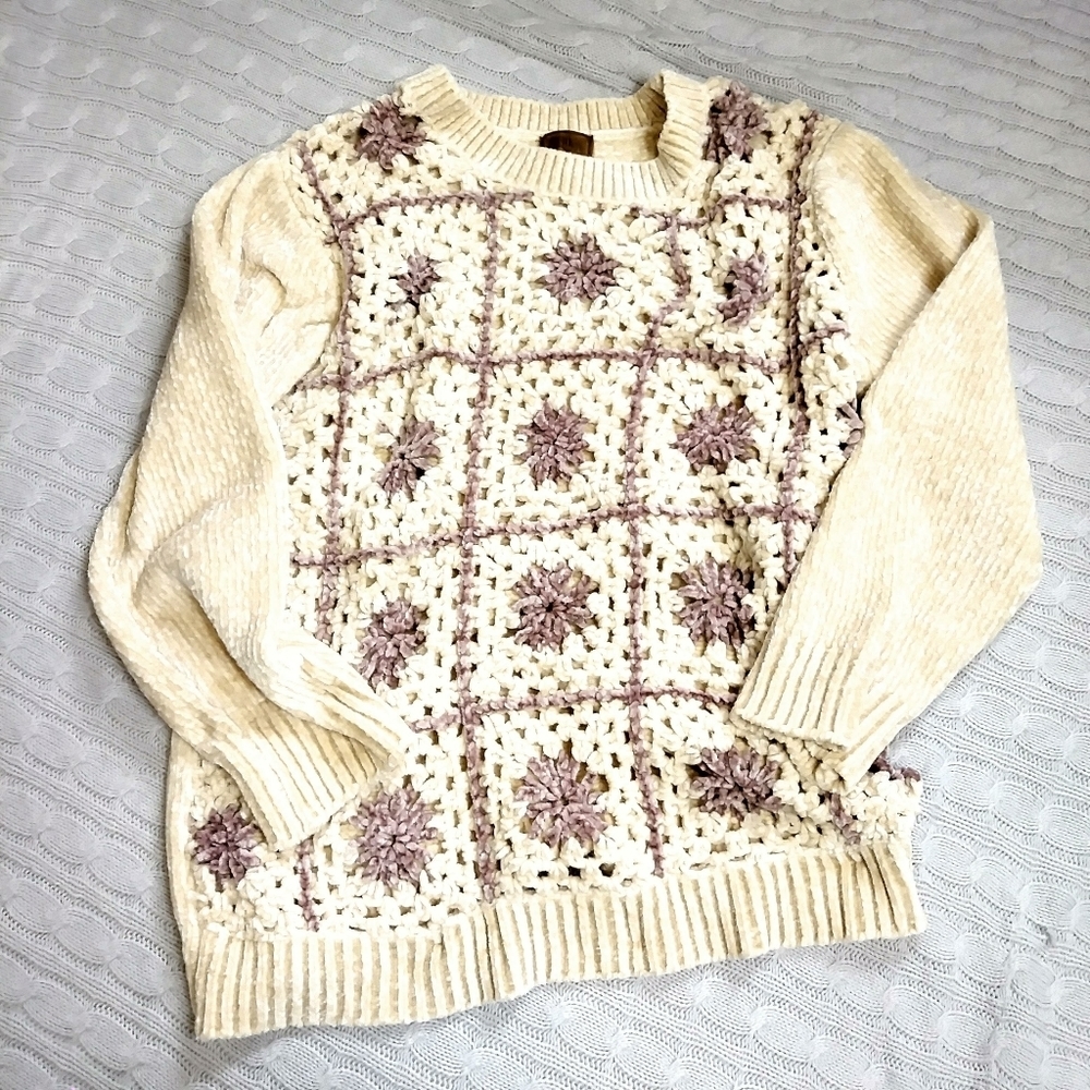 POL Grandmacore Granny Afghan Sweater
